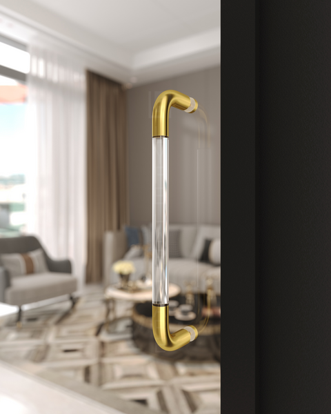 Acrylic Metal Shower Door Handle
