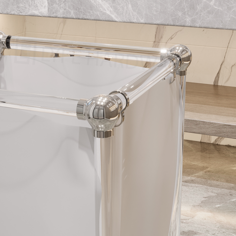 Acrylic Lucite Laundry Hamper