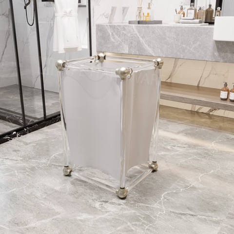 Acrylic Lucite Laundry Hamper