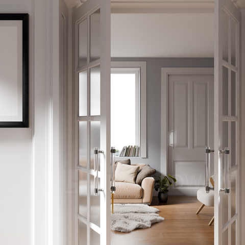 Back to Back Acrylic Door Pull