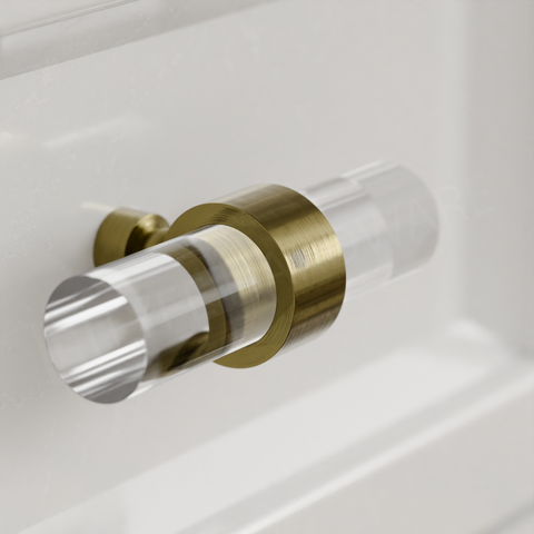Acrylic Crown Drawer Pull