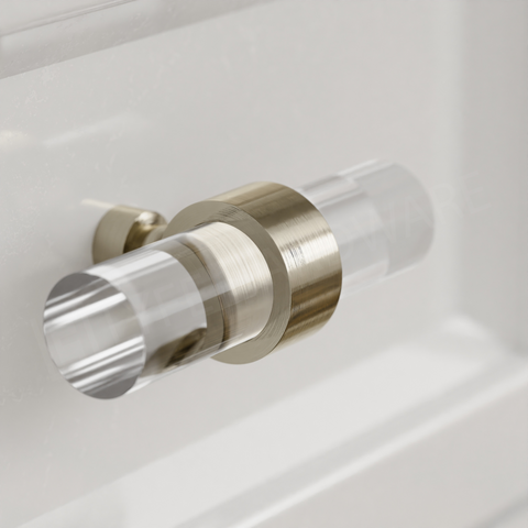 Acrylic Crown Drawer Pull