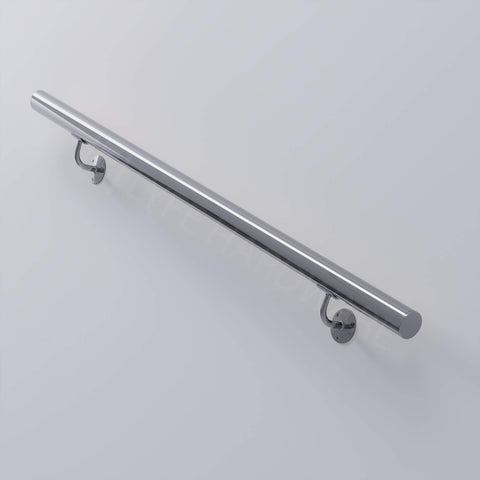 Custom Polished Stainless Steel Handrail Kit (with End Caps)