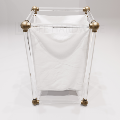 Acrylic Lucite Laundry Hamper
