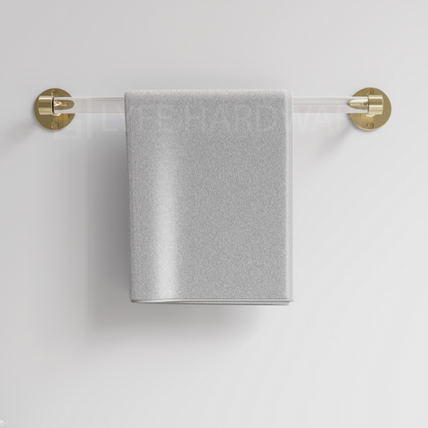 Deco End Acrylic Towel Bar
