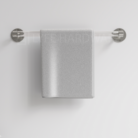 Deco End Acrylic Towel Bar