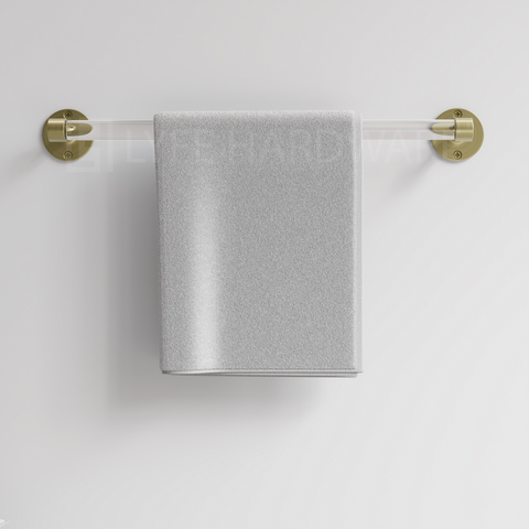 Deco End Acrylic Towel Bar