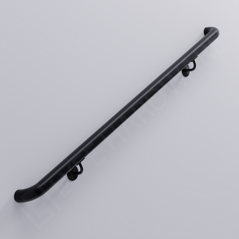 Custom Matte Black Handrail Kit (with Wall Returns)