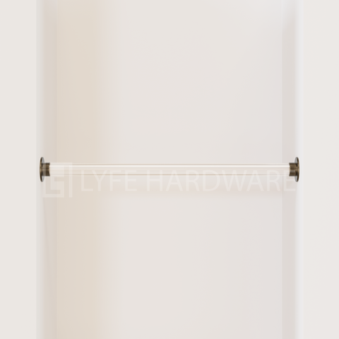 Acrylic Closet Rod Kit