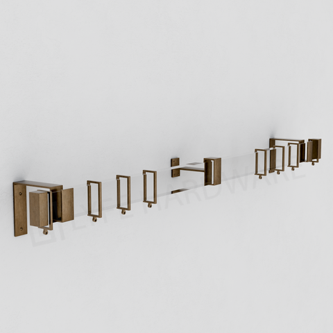 Acrylic Rectangular Curtain Rod