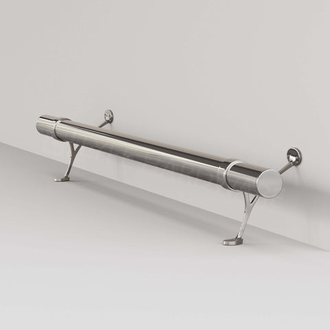 Custom Polished Stainless Steel Bar Foot Rail Kit
