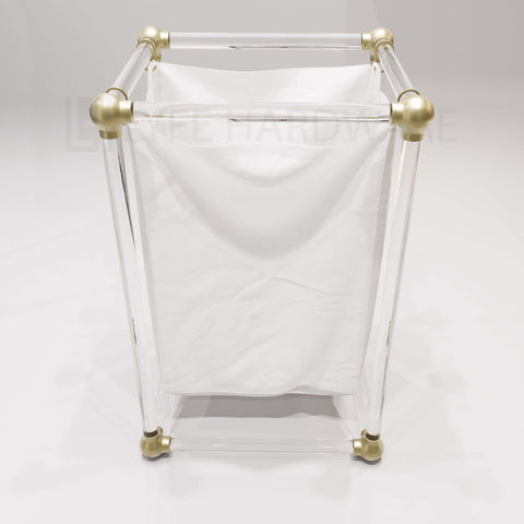 Acrylic Lucite Laundry Hamper