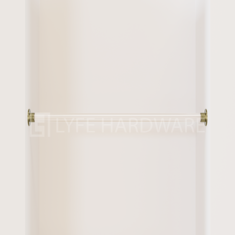 Acrylic Closet Rod Kit