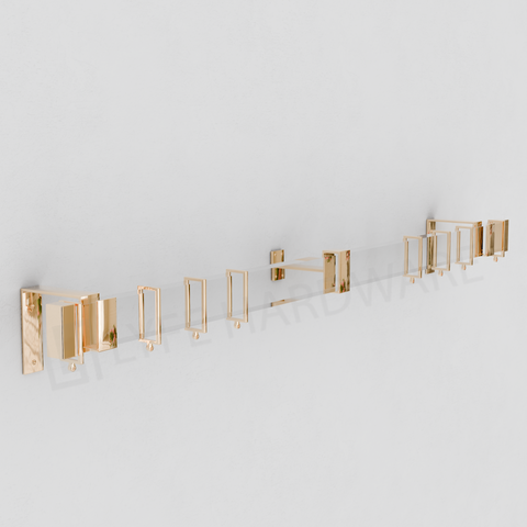 Acrylic Rectangular Curtain Rod