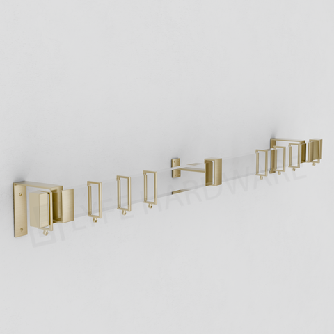 Acrylic Rectangular Curtain Rod