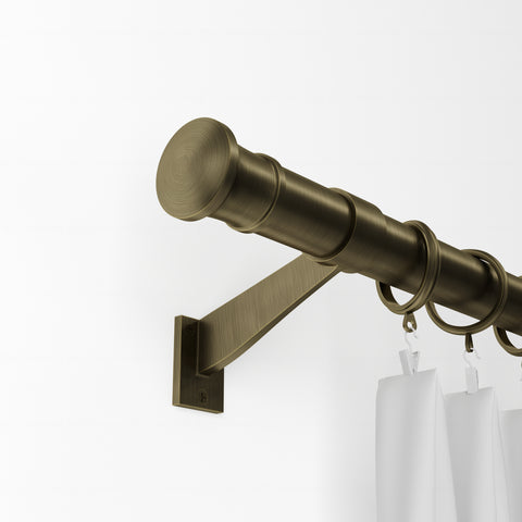 Standard Drapery Rod Kit | Disc Finial