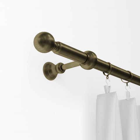 Standard Drapery Rod Kit | Ball Finial