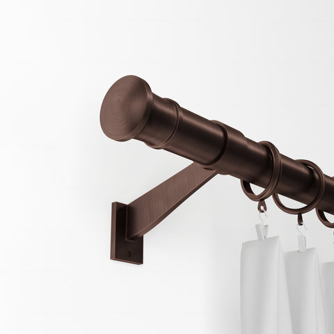 Standard Drapery Rod Kit | Disc Finial