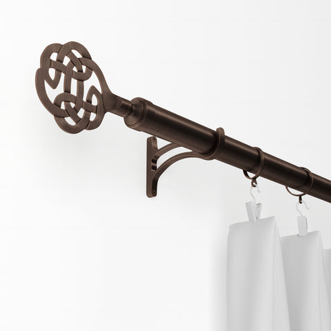 Standard Drapery Rod Kit | Lattice Finial