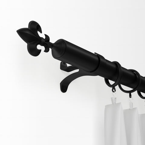 Standard Drapery Rod Kit | Fleur-de-Lis Finial