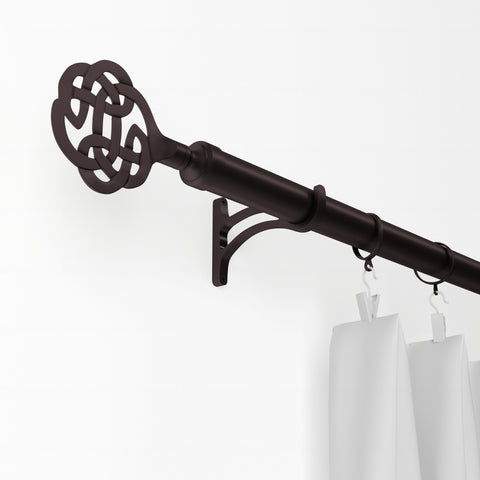 Standard Drapery Rod Kit | Lattice Finial