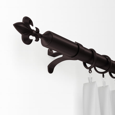 Standard Drapery Rod Kit | Fleur-de-Lis Finial