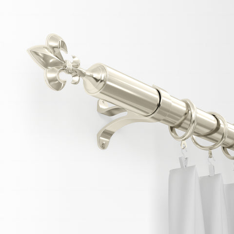 Standard Drapery Rod Kit | Fleur-de-Lis Finial