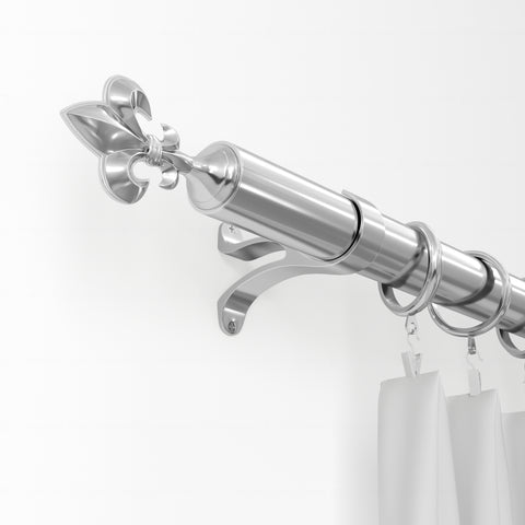 Standard Drapery Rod Kit | Fleur-de-Lis Finial