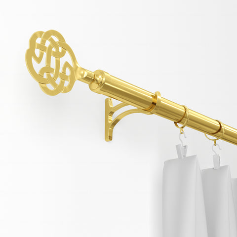 Standard Drapery Rod Kit | Lattice Finial