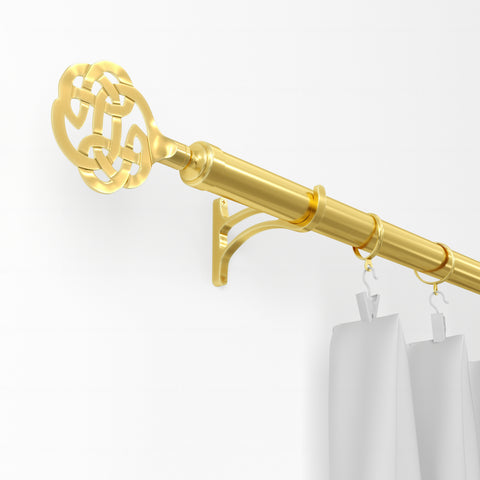 Standard Drapery Rod Kit | Lattice Finial