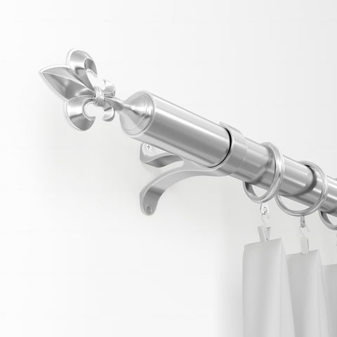 Standard Drapery Rod Kit | Fleur-de-Lis Finial