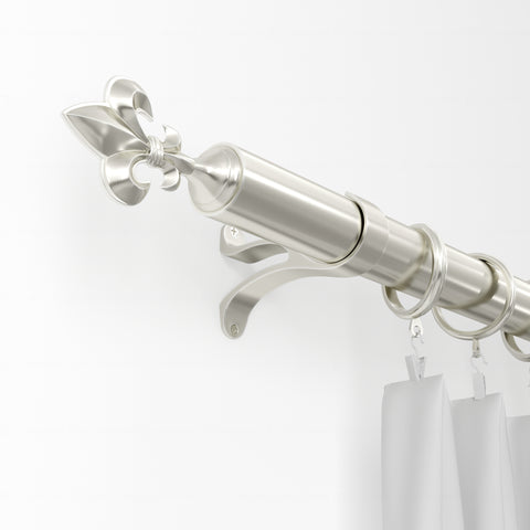 Standard Drapery Rod Kit | Fleur-de-Lis Finial