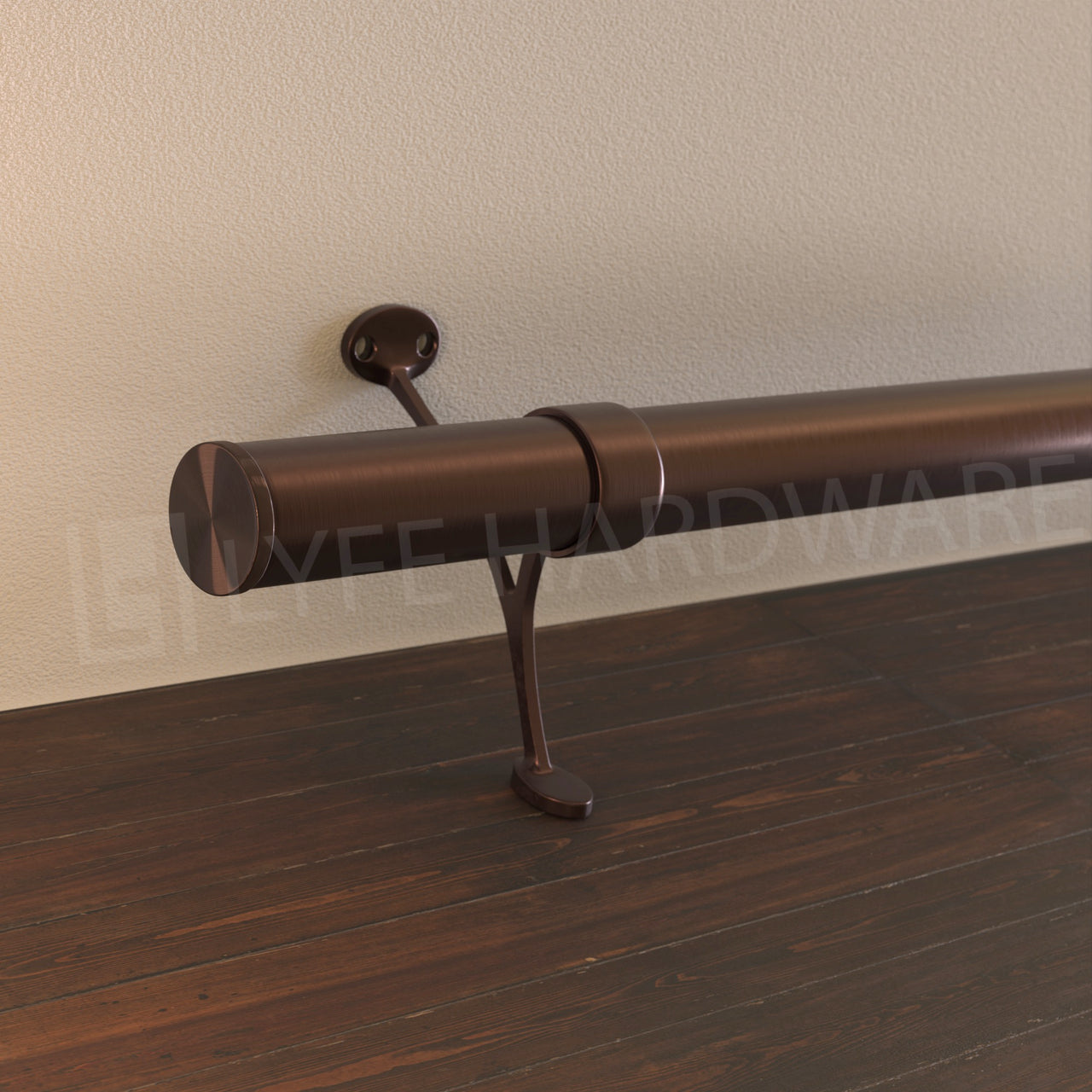 Chrome Foot Rails Custom Antique Bronze Bar Foot Rail Kit – Lyfe Hardware