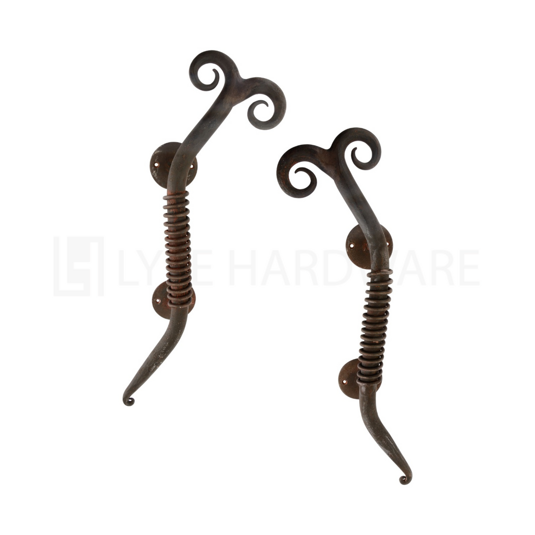 Bull Horn- Iron Door Pull Handle – Lyfe Hardware