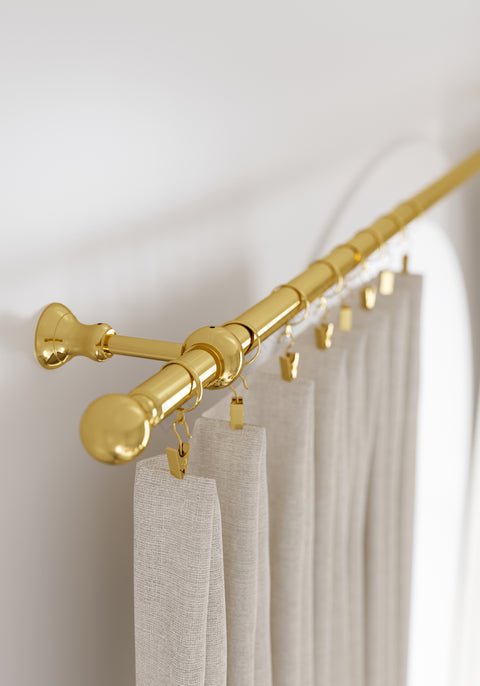 Standard Drapery Rod Kit | Ball Finial