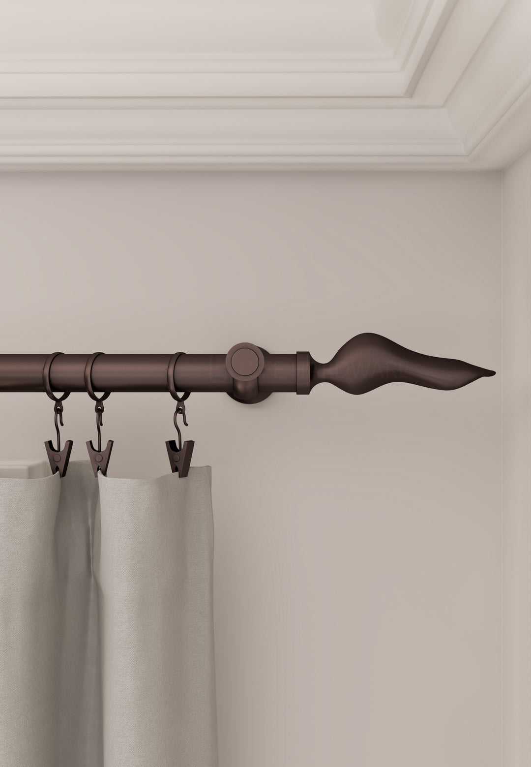 Drapery Rod Kit — Spear Finial | Brass, Black & 13+ Finishes | Lyfe ...