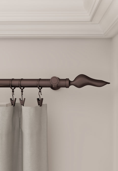 Standard Drapery Rod Kit | Spear Finial