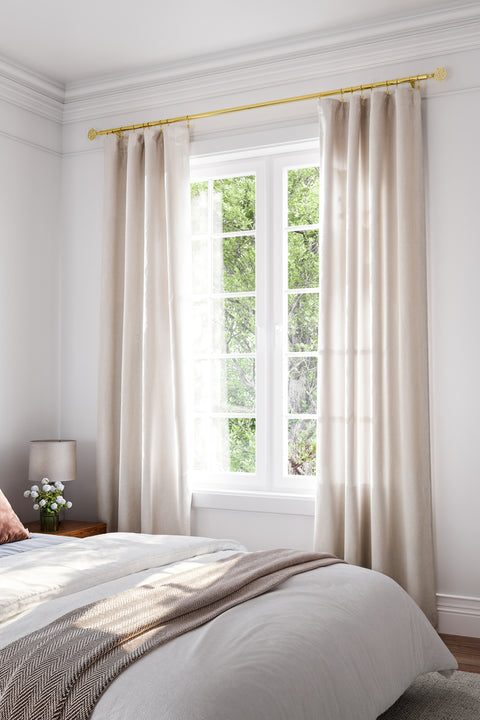 Standard Drapery Rod Kit | Lattice Finial