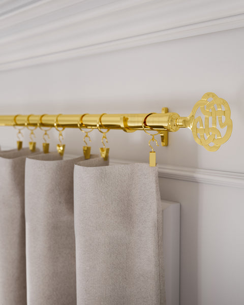 Standard Drapery Rod Kit | Lattice Finial