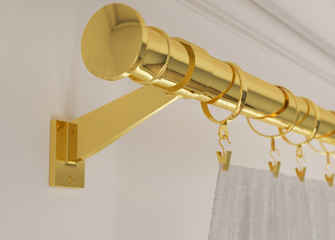 Standard Drapery Rod Kit | Disc Finial