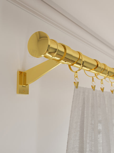 Standard Drapery Rod Kit | Disc Finial