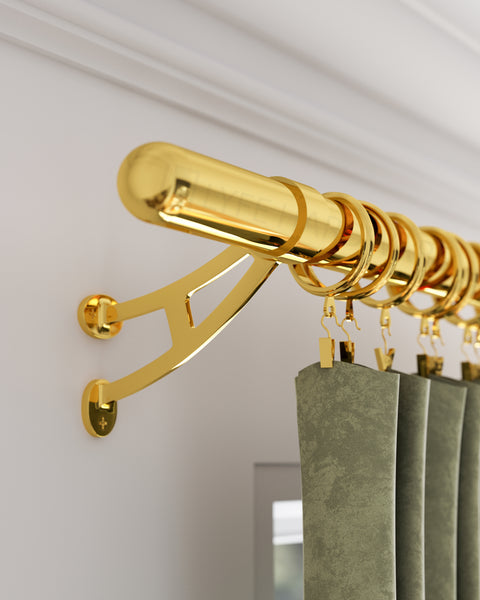 Standard Drapery Rod Kit | Bullet Finial