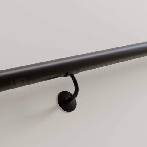 Custom Matte Black Handrail Kit (with End Caps)