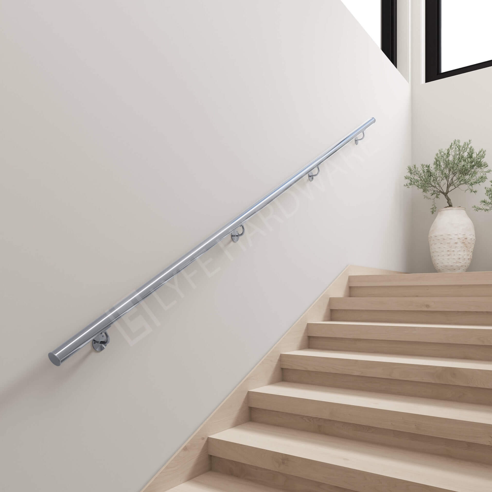 Custom Polished Stainless Steel Handrail Kit (with End Caps) – Lyfe ...