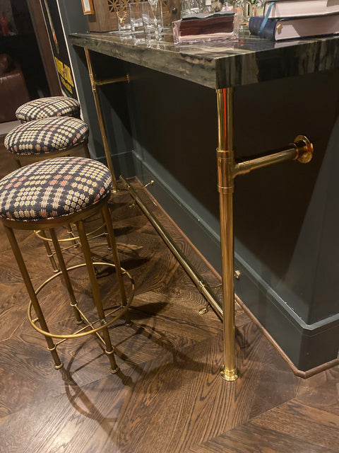 Vanity Table Legs with Foot Rail