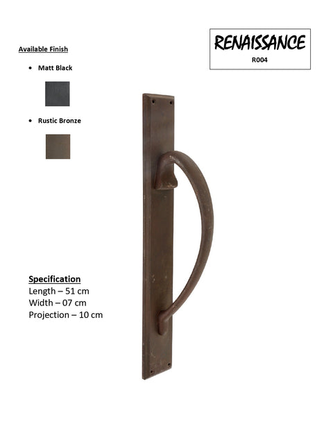 Renaissance- Iron Door Pull Handle