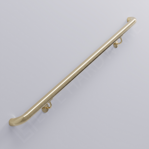 Custom Polished Brass Handrail Kit (with Wall Returns)