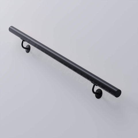 Custom Matte Black Handrail Kit (with End Caps)