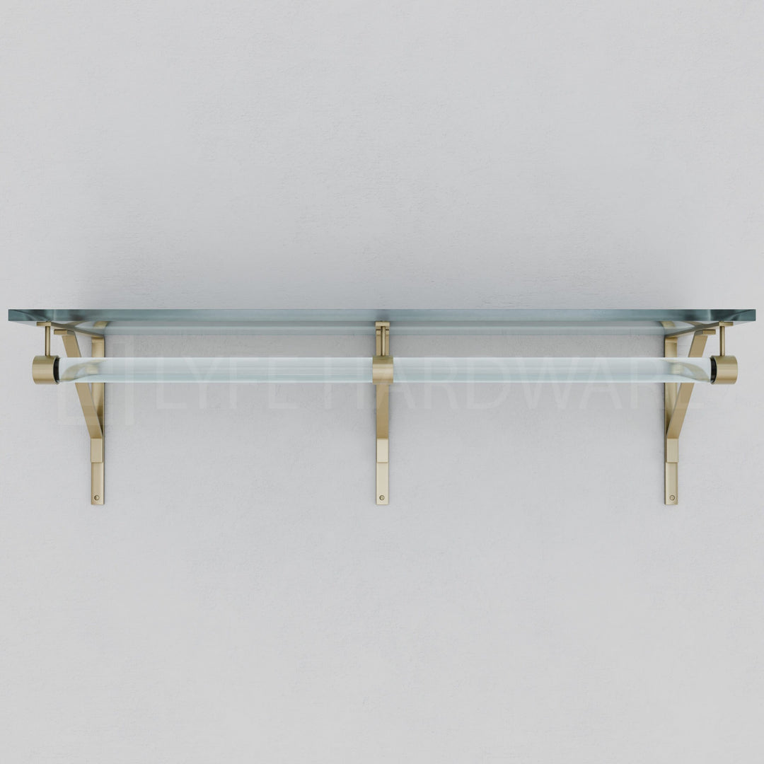Acrylic Lucite Shelf Rack with Hanging Rod – Lyfe Hardware